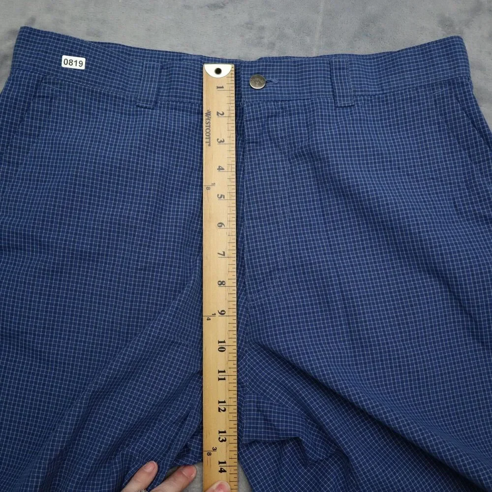 Callaway Shorts Mens 34 Blue check Golf Lightweight Hiking Golfing